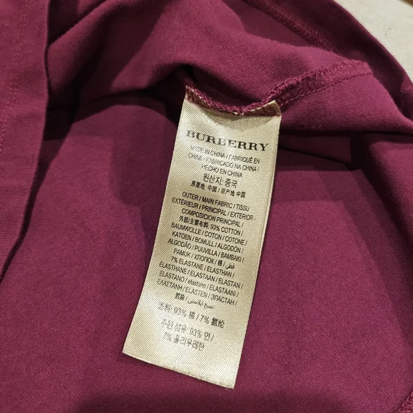 Authentic Burberry short sleeve shirt women's Medium